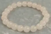 Rose Quartz 8mm Round Bead Bracelet