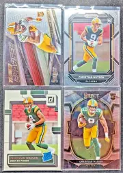 Christian Watson 2022 Prizm, Select & Donruss RC Lot (4 cards) - Packers