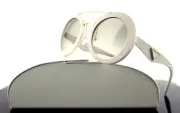 RARE NEW Genuine PRADA MILANO Ornate Saffiano Leather Fashion Sunglasses SPR 15S