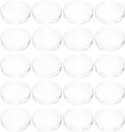 ULTECHNOVO Plastic Petri Dishes with Lid - 20pcs Clear Empty Dish for Agar Plates for School Science Project Microorganisms Cell Yeast - Petri Dishes with Lid Bulk Suite - 70mm x 15mm