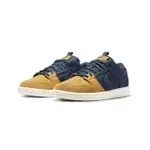 【NIKE 耐吉】NIKE 滑板鞋 SB DUNK LOW PRO PRM 土黃 深藍 男鞋 麂皮 帆布 休閒鞋 DX6775-400