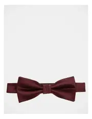 [Blaq] Solid Burgundy Bow Tie