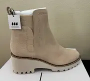 Dolce Vita Huey H2O Wide Booties Dune Suede Size 8 NIB