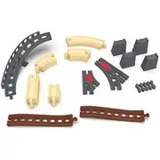 Wooden Train Track Expansion Pack for Kids, 31Pcs Track Accessories Brio Thomas