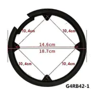 Unbrand 42t 44t 46t 48t 52t Bike Universal Crank Cover Cap Bicycle Chainring Crank Set Chain Wheel Guard G4RB 42-1