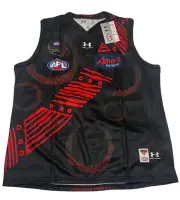 AFL 2020 Essendon Bombers Indigenous Jumper 2XL BNWT Under Armour Dream Time