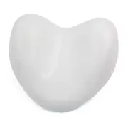 White Heart Shape Soft Spa Bath Pillow Neck Back Support Cushion for Bathtub