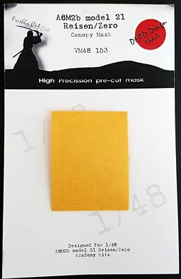 Dead Design 1/48 MITSUBISHI A6M2b MODEL 21 CANOPY PAINT MASK Academy