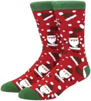 [CDM Plus] Christmas Crew Socks Festive One Size, Santa, Snowman, Christmas Tree, Snowflake, Gingerbread.