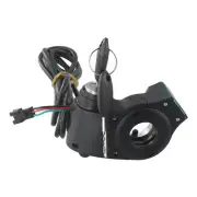 Black Electric Scooter Bike Throttle Grip with Key and Battery Level Display