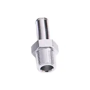 Aeroflow Male NPT To Barb Straight Adapter Fitting 1/2"To 3/8" Silver