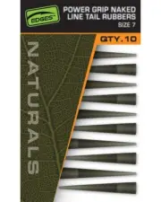 Naturals Power Grip Naked Line Tail Rubbers Size 7 Fox
