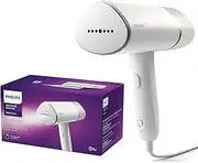 [Philips] Handheld Steamer 3000 Series, Compact and Foldable, Ready to Use in ˜30 Seconds, No Ironing Board Needed, 1000W, up to 20g/min, STH3020/16, White