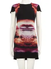 Silk Lightening Printed Mini Dress
