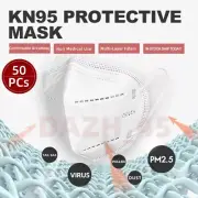 LA Ship 50 PCs KN95 5 Layers Face Mask Disposable Mask