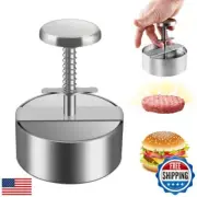 meat pie king Hamburger Press,1.7 * 4.5 * 5.5 inch Round Burger Press,Non-Sti