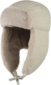 [Gisdanchz] Cotton Winter Fluff Trapper Bomber Hat for Kids Breathable Soft Trooper Hat with Ear Flap