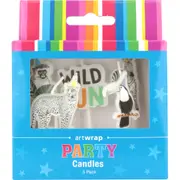 Wild Jungle Party Candles (Set of 5)