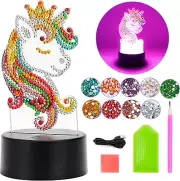 Unicorn Gifts for Girls 5 6 7 8 9 10 Years, Diamond Painting Set Toy for 4 5 6 7