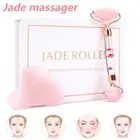 Jade Face Massagers Roller Gua Sha Board Facial Beauty Tool Anti Ageing SeLOM
