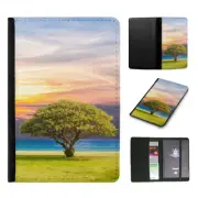 PASSPORT ITINERARY ORGANIZER|LONE TREE IN CLOUDY SKY
