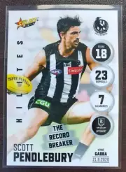 2020 AFL Select SCOTT PENDLEBURY Hilites SH18 Record Breaker Collingwood Magpies