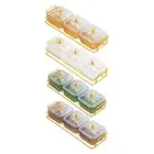 3 Serving Bowls with Lids and Rack Divided Serving Tray for Nuts Sweets Home