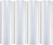 Clear Plastic Stretch Film Wrap 18" x 1500′ 80 Gauge Loads Pallets to 2500LB 8pc