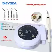 Dental Portable Ultrasonic Scaler fit Cavitron EMS Deluxe Handpiece + 5* Tips