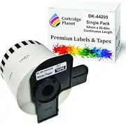 Cartridge Planet Compatible Tape Roll for Brother DK-44205 DK44205 62mm x 30.48m Continuous Length for Brother QL1050 QL1050N QL1060N QL1100 QL1110NWB QL500 QL550 QL570 QL580N QL650TD QL700 QL720NW QL800 QL810W QL820NWB Label Printer