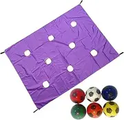 Hole Tarp Team Building Game,Teamwork Group Activities with 6 Balls | Teambuilding Toys Outdoor Sports Equipment for Teens Youth Adults