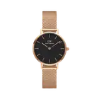 Daniel Wellington Petite 32 Melrose Rose Gold & Black Watch