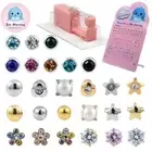 24PCS DolphinMishu Ear/Nose Piercing Cartilage Tragus Piercer Tool Machine Kit
