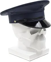 Original Korean Army Officer Peaked Cap Guard Visor hat Dress up Military Hats Blue Captain