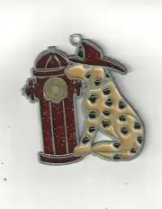 Dalmation w/Hydrant Suncatcher w/Suction cup (New Old Stock)