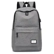 USB Charging Backpack Youth Fashional College Wind Bag Outdoor Travel Laptop Bag