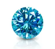 Grouses Blue Color Round Cut 5 CT Lab Loose Grown Diamond VVS1 Certified