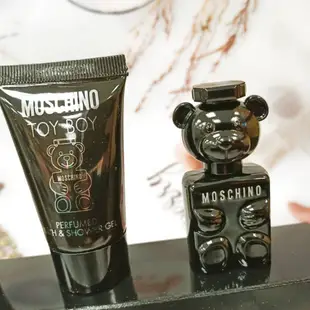 『WNP』MOSCHINO  TOY BOY 玩具男孩 熊芯未泯2 泡泡熊 禮盒(香精5ml+沐浴+鬍後25ml)