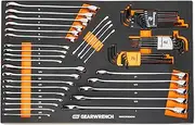 GEARWRENCH 59 Piece 6 Point Combination Wrench and Hex Key Set in Foam Storage Tray - GWMSCWS6SAEMM