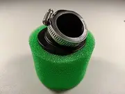 GREEN 37MM 38MM BENT ANGLED FOAM AIR FILTER POD PIT QUAD DIRT BIKE ATV BUGGY