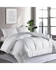 Peace Nest Grid Quilted All Season Down-Alternative Comforter