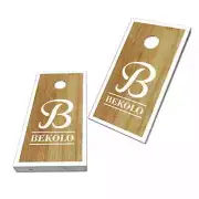 Cornhole Board- Bag Toss wrap - VINYL- Personalized Name Monogram Wood