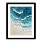Sea waves Framed print Art Poster