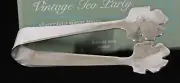 RARE! VINTAGE TEA PARTY BOMBAY DUCK SILVER-PLATE SUGAR TONGS NEW IN BOX