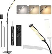 [Mojimdo] Touch Floor Lamp, Dimmable LED Floor Lamp, Remote