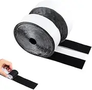 Hook and Loop Tape Strips with Adhesive Heavy Duty Keep Couch Cushions from Sliding, Outdoor Double Sided Hook Loop Rolls Rug,Double Sided and Removable Ideal for Home, Office & DIY Crafts(2In x 16.4Ft)