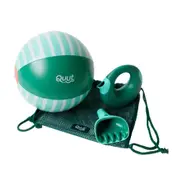 3pc Quut Garden Set Rake/Watering Can/Ball Green Kids Outdoor Play Toy 1y+