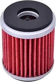 Motorcycle Oil Filter For YFM250 YFZ450 MT125 YZF-R125 WR250 XT250 YBR250 YZ250 WR450 YZ450 VP125 YP125 CZD300 MWD300(1pc red)