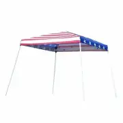 USA Flag 10x10 Outdoor Portable Canopy Tent Shelter Sun Shade Camping Beach BBQ