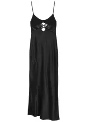 Bec & Bridge Nora Lace and Satin Maxi Dress - Black - 6 (UK6 / XS) 6 (UK6 / XS)
